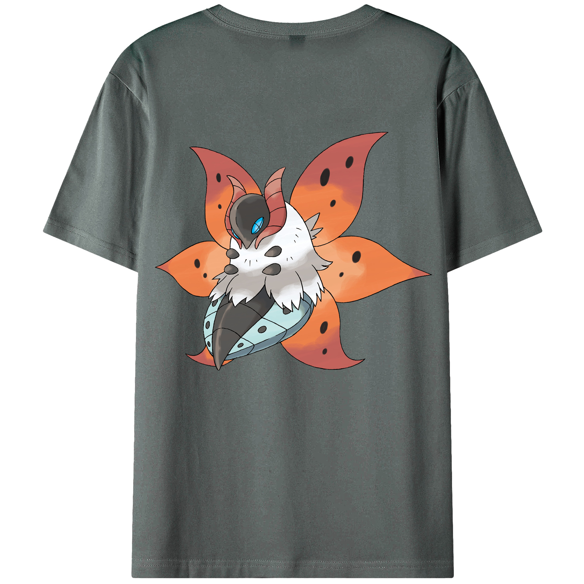 （画像用） ポケットモンスター Pokémon 綿100％ メンズ半袖Tシャツ（バックプリント） 通気性